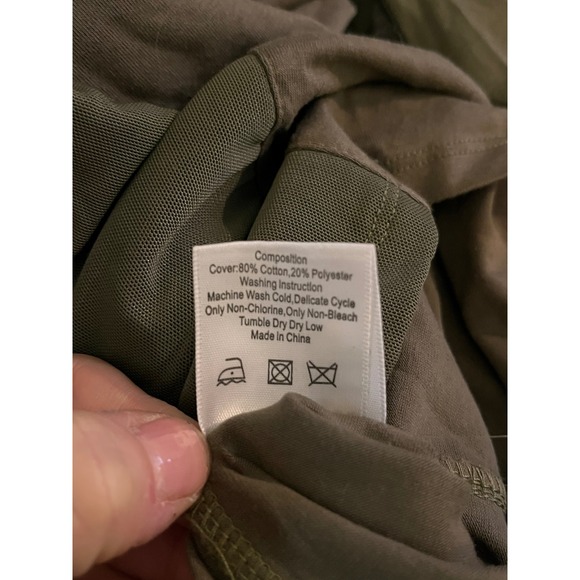 Blaque Label Bodycon Mini Dress Mesh Sleeve Brown Green Size M - Picture 4 of 8